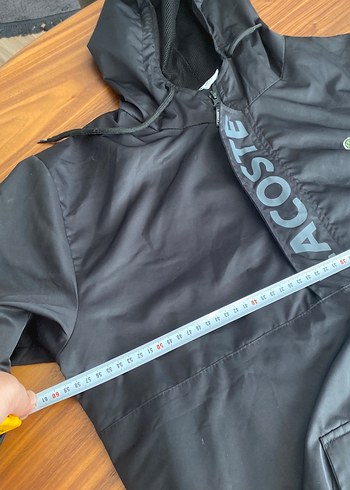 xl Beden gri Renk Lacoste siyah Kapüşonlu Erkek Yağmurluk takım