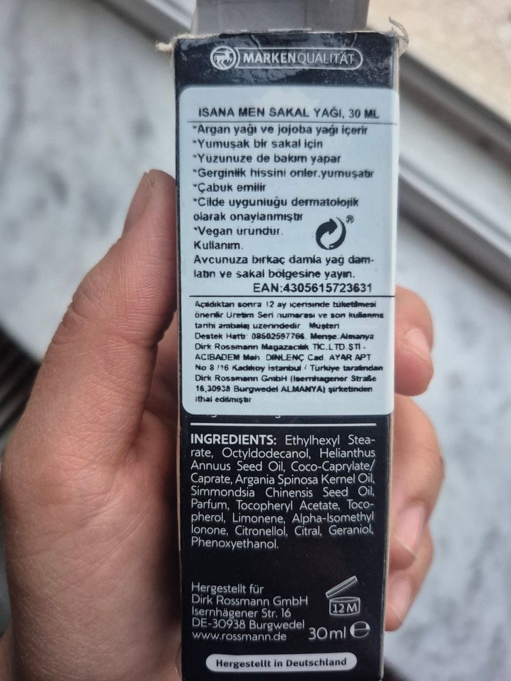 Rossmann Isana Men Sakal Bakım Yağı 30 ml - Görsel 2