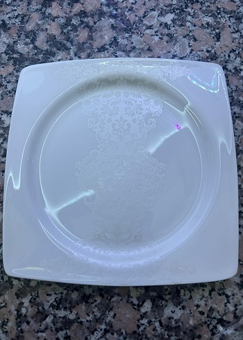 Beyaz Desenli Porselen Yemek Takımı - Görsel 4