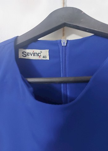 Uzun Kollu Mavi Salaş Tunik - Görsel 2