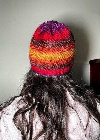 Kadın Çok Renkli Örgü Bere - Görsel 3