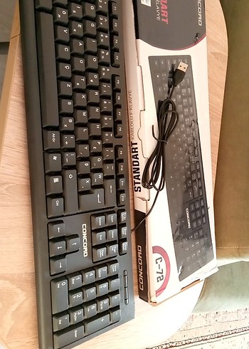 USB Kablolu Siyah Standart F Klavye - Görsel 2