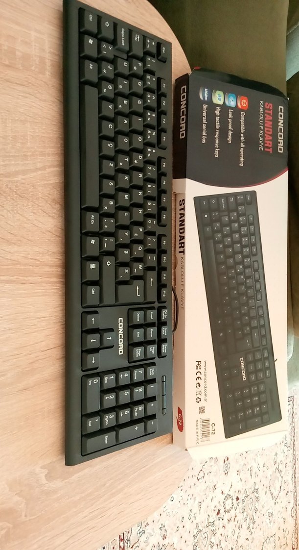 USB Kablolu Siyah Standart F Klavye - Görsel 3