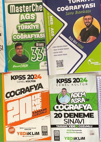 Beden Renk MEB AGS 2025 Coğrafya Soru Bankası ve Deneme Kitapları
