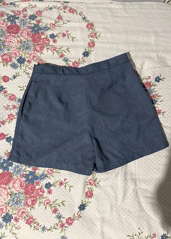 Trendyol & Milla Gri Yüksek Bel Denim Şort