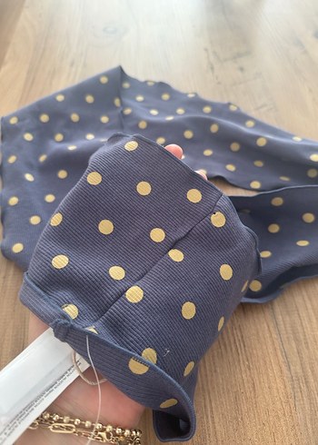 Mango Gri Puantiyeli Kadın atkı - Görsel 3