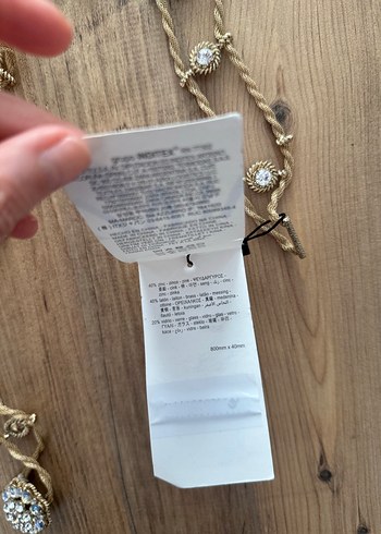 Zara Altın Renkli İşlemeli Zincirli Kadın Kemer - Görsel 9