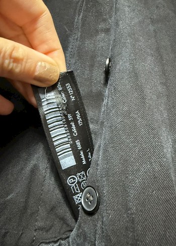 Massimo Dutti V Yakalı Keten Midi Tulum - Görsel 3