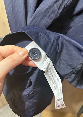 Zara Navy Midi Erkek Mont Fermuarlı Cepli - Görsel 8