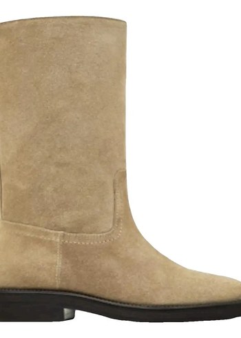 Massimo Dutti Bej Süet Çizme Unisex - Görsel 2