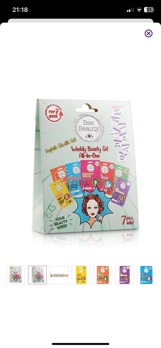 Bee Beauty Haftalık Bakım Seti 7 x Maske - Görsel 2