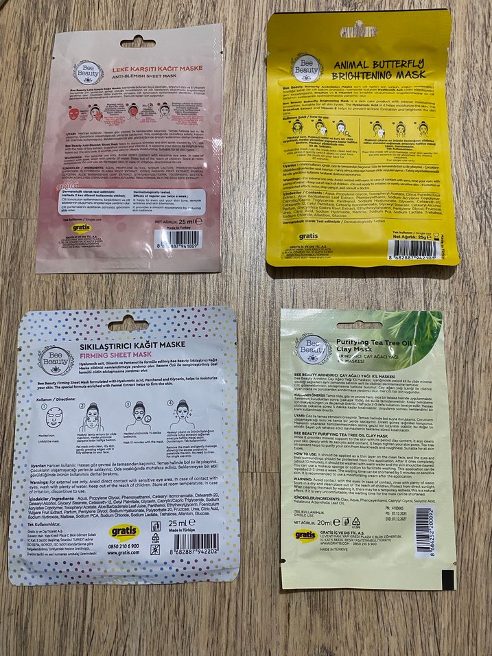 Bee Beauty Kadın Yüz Maskeleri Seti - Görsel 2