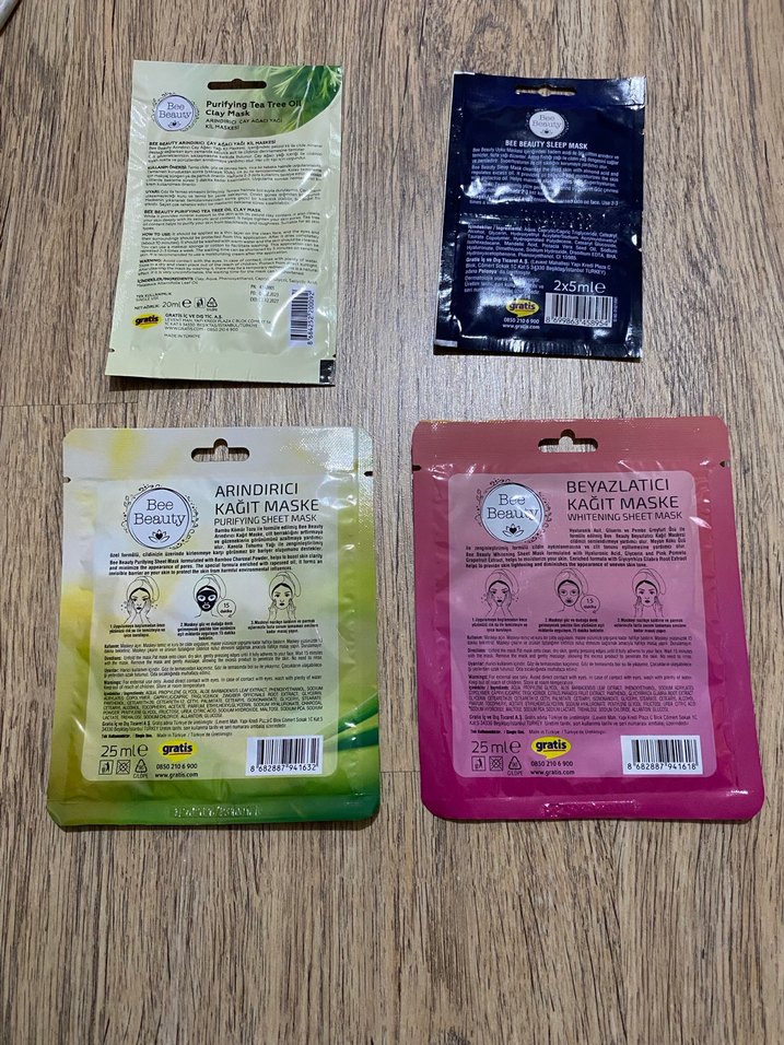 Bee Beauty Kadın Kağıt Maskeleri - Görsel 2