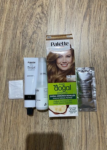 Palette Doğal Renkler Saç Boyası 7-5 Açık Karamel - Görsel 8