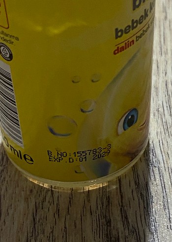 Dalin Bıcı Bıcı Bebek Kolonyası 50ml - Görsel 3