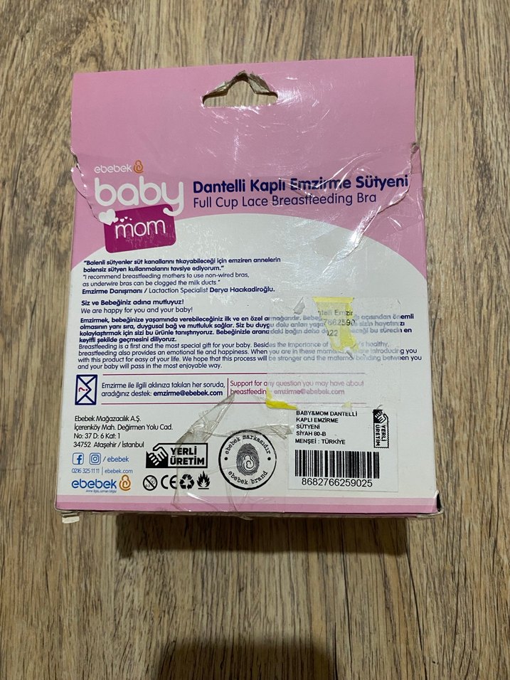 Siyah Dantelli Kaplı Emzirme Sütyeni - Görsel 2