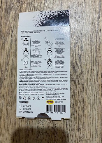 Bee Beauty Aktif Karbonlu Siyah Nokta Burun Bandı - Görsel 3