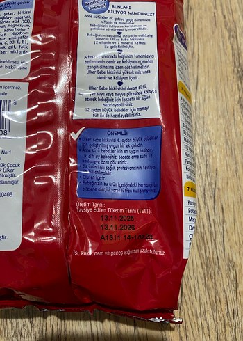 Ülker Bebe Sütlü Bisküvi 400g - Görsel 4