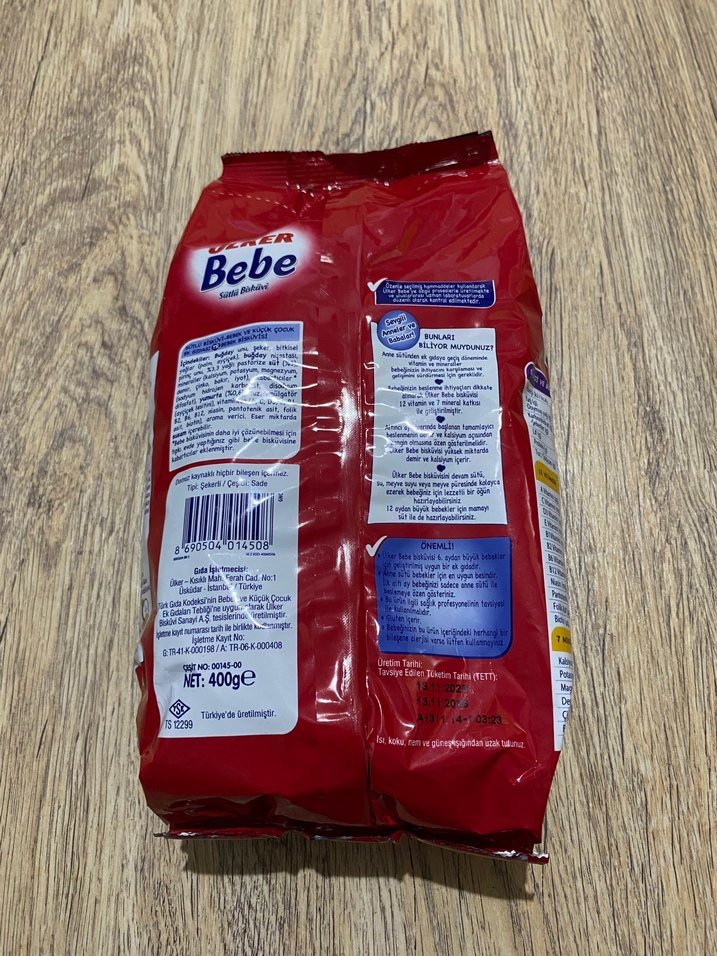 Ülker Bebe Sütlü Bisküvi 400g - Görsel 3