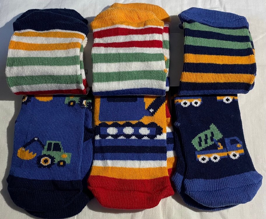 Renkli Desenli Erkek Bebek Çorapları - Görsel 2