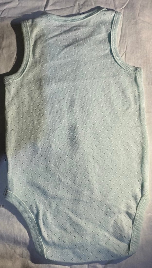 Beyaz Erkek Bebek Kolsuz Body Zıbın - Görsel 2