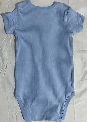 Mavi Kısa Kollu Bebek Body Zıbın - Görsel 2