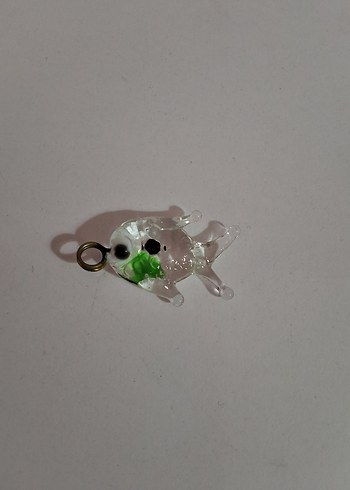 4lü Cam Balık Kolye Ucu Set - Görsel 3