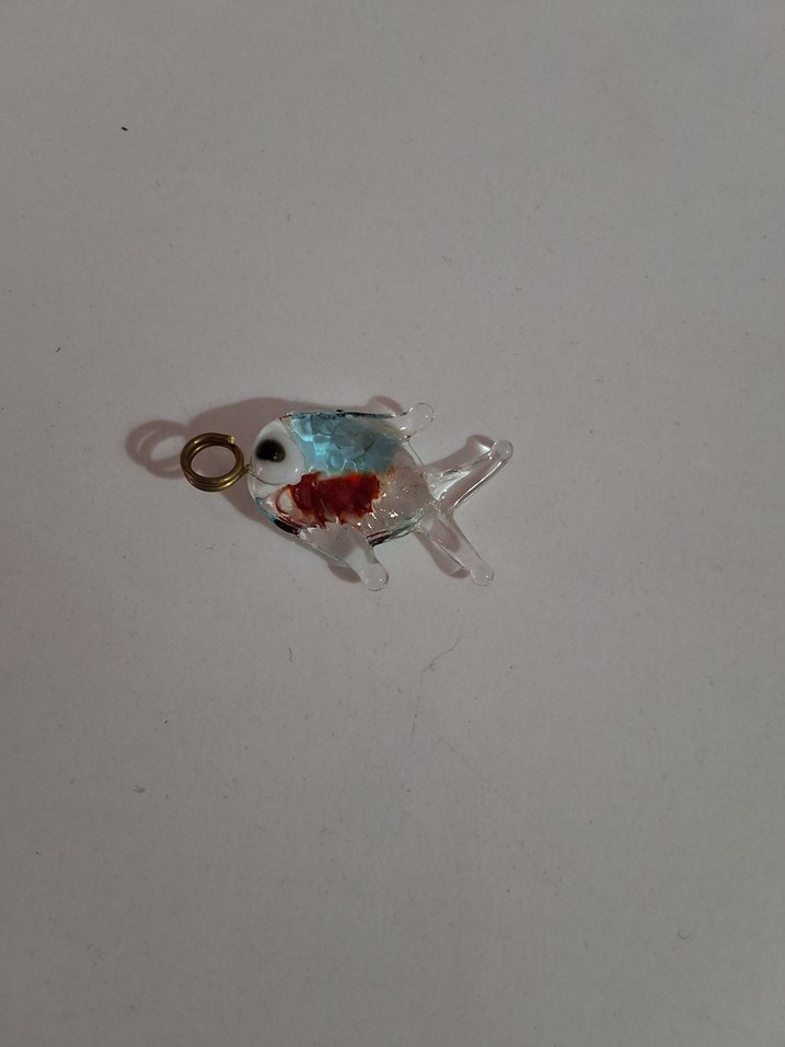 4lü Cam Balık Kolye Ucu Set - Görsel 2