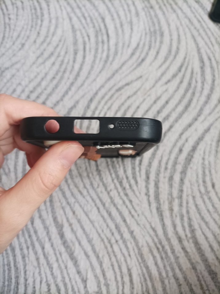 Düğmeli Kahverengi Sokak Stili Telefon Kılıfı - Görsel 4