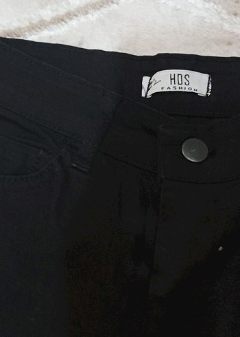 Siyah Kadın Esnek Kumaş Pantolon - Görsel 4