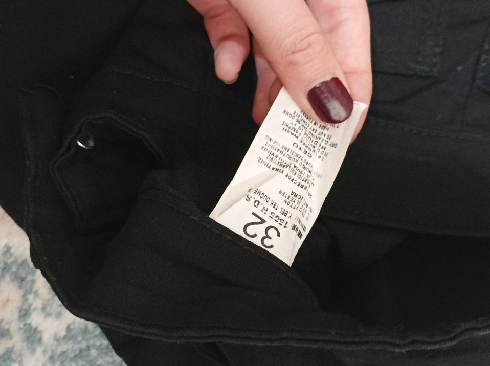 Siyah Kadın Esnek Kumaş Pantolon - Görsel 5