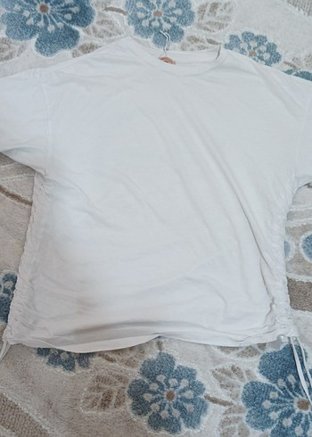 Baskılı Beyaz Pamuklu tişört - Görsel 3