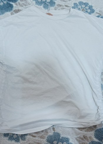 Baskılı Beyaz Pamuklu tişört - Görsel 2