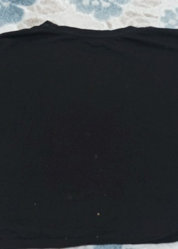 Siyah Kısa Kollu Kadın Tişört - Görsel 2