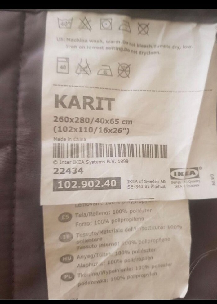 İkea yatak örtüsü - Görsel 5