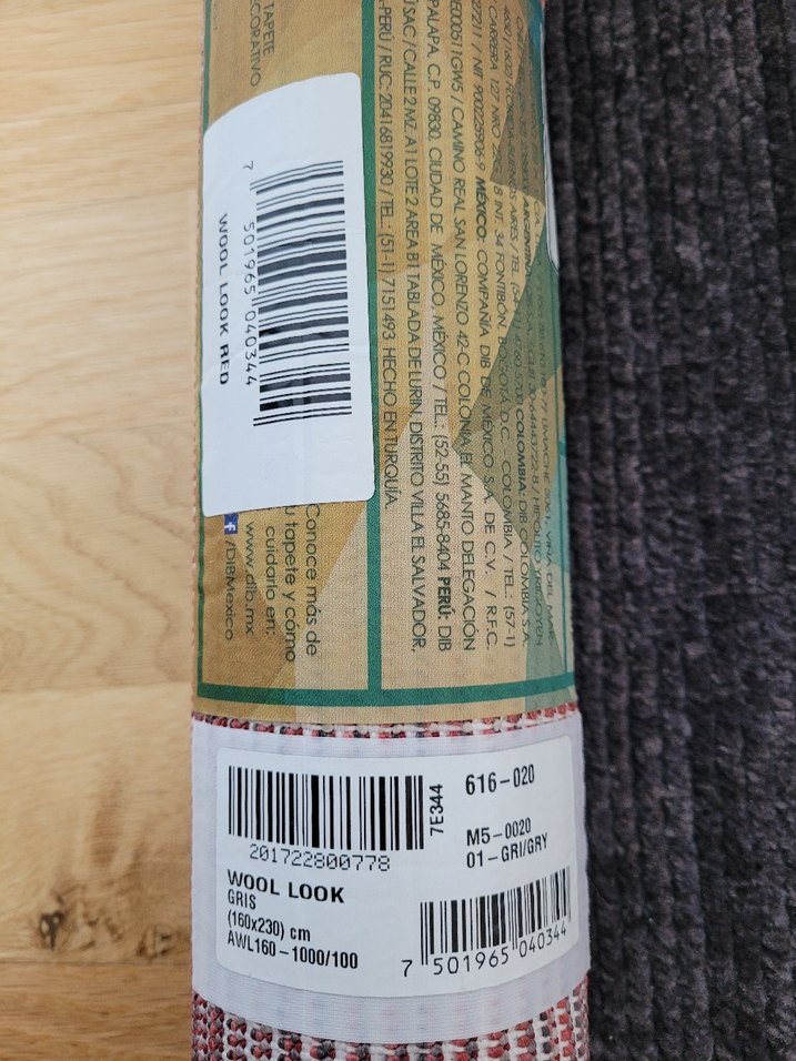 Çağdaş Desenli Çok Renkli Gri Halı - Görsel 3