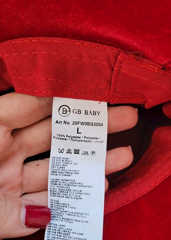 Kırmızı Payetli çocuk bebek şapka bg store - Görsel 2