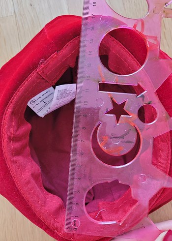 Kırmızı Payetli çocuk bebek şapka bg store - Görsel 3