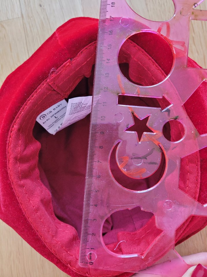 Kırmızı Payetli çocuk bebek şapka bg store - Görsel 3