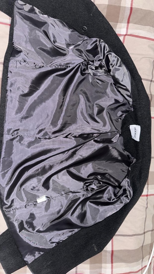 Gri Antrasit Astarlı Kaşe Kaban - Görsel 4