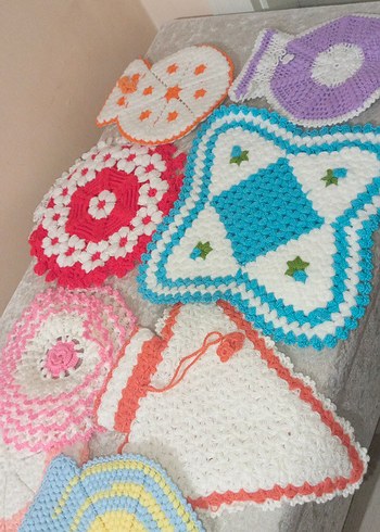 Renkli Çoklu Banyo lifi Seti - Görsel 2