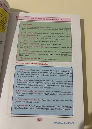 Edebiyat El Kitabı - Sınavlara Hazırlık - Görsel 3