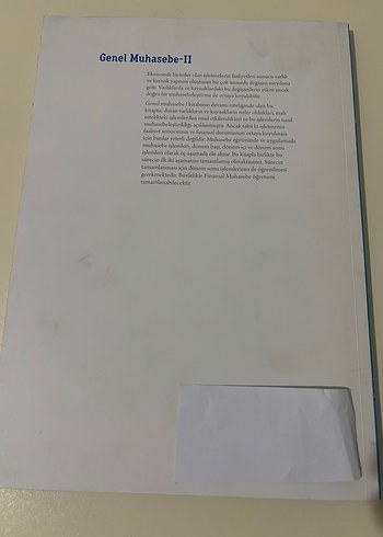 Genel Muhasebe-II Ders Kitabı - Görsel 2