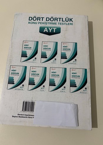 AYT Matematik Dört Dörtlük Konu Testleri - Görsel 2