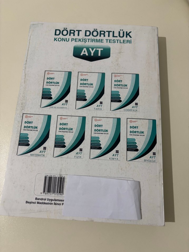 AYT Matematik Dört Dörtlük Konu Testleri - Görsel 2