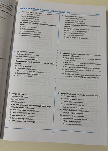 Edebiyat Soru Bankası - Limit Yayınları - Görsel 3