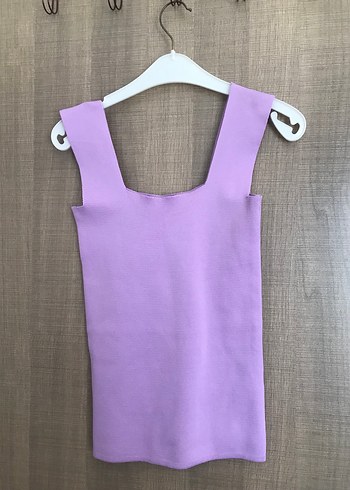 Trendyol & Milla Mor V Yaka Kısa Kadın Denim Atlet