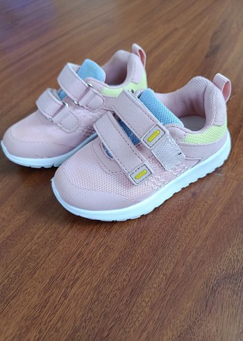 Kız Çocuk Pembe Velcro Bağcıklı Spor Ayakkabı - Görsel 2