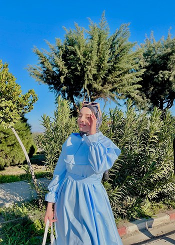 Bebe yaka elbise - Görsel 4