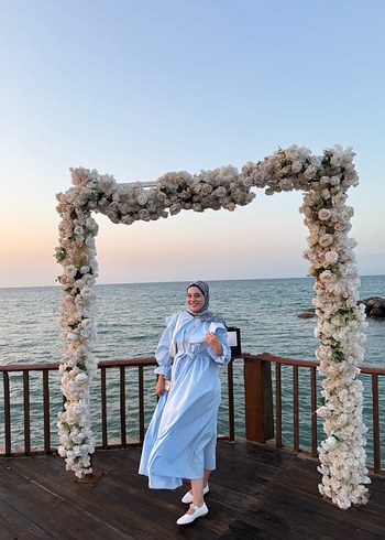 Bebe yaka elbise - Görsel 7